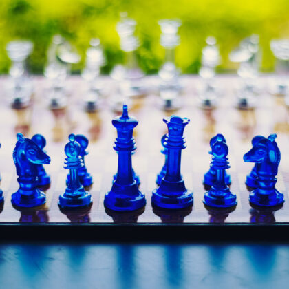 Kunststoff-Schachfiguren